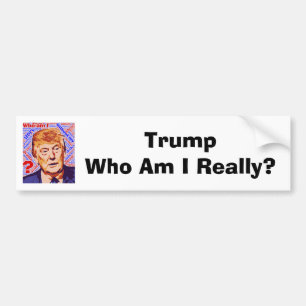 Adesivo Para Carro Trump Quem Sou Eu Realmente Bumper Stick