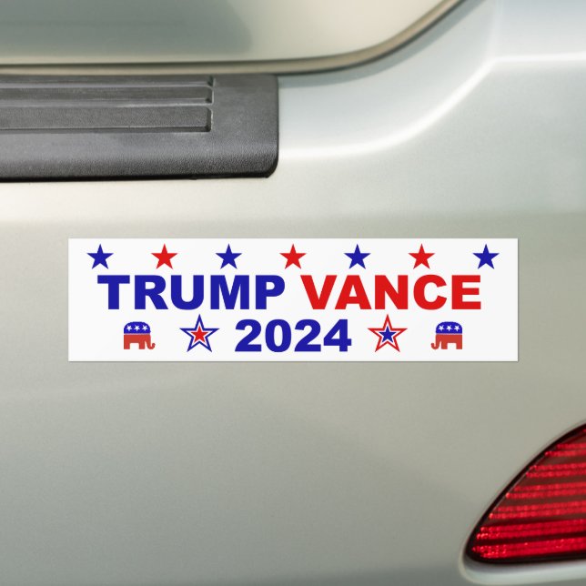 Adesivo Para Carro Trump Vance 2024 (No carro)