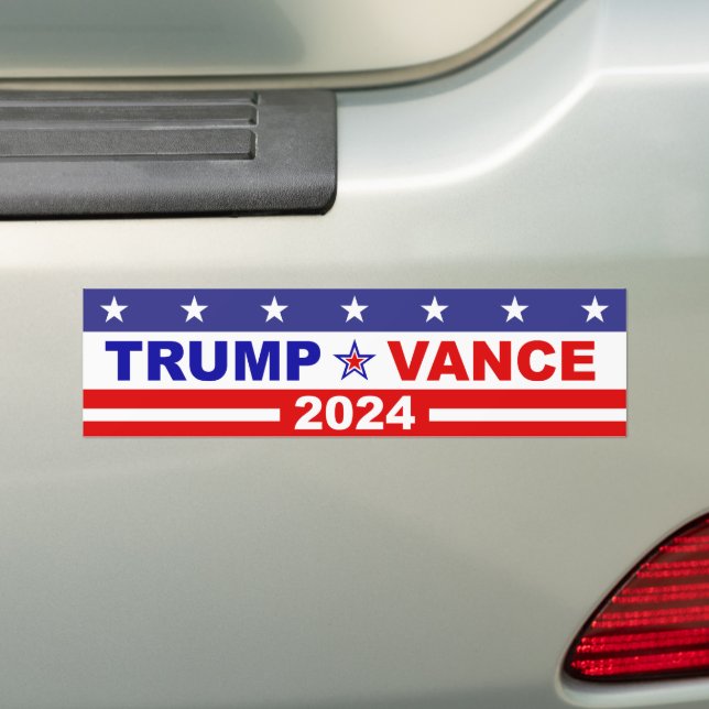 ADESIVO PARA CARRO TRUMP VANCE 2024 (No carro)