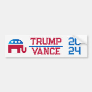 Adesivo Para Carro Trump Vance 2024