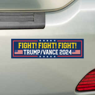 Adesivo Para Carro Trump Vance Fight Fight Fight Fight 2024