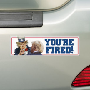 Adesivo Para Carro Trump Você é demitido Biden 2024 Anti-Trump
