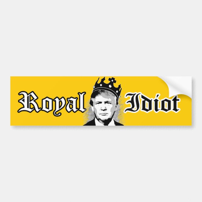 Adesivo Para Carro Trunfo o idiota real - (Frente)