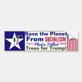 Adesivo Para Carro T's for Trump Save the Planet FROM SOCIALISM