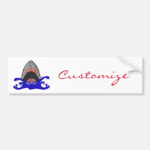 Adesivo Para Carro Tubarão Bloody Tubarão Thunder_Cove