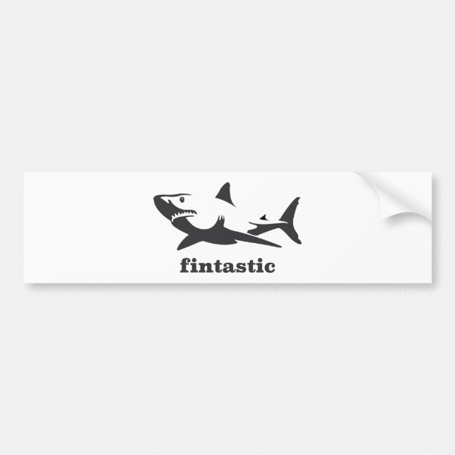 Adesivo Para Carro Tubarão - fintastic (Frente)