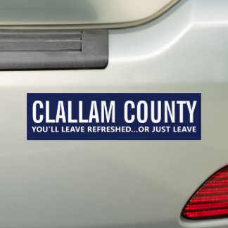 Adesivo Para Carro Turismo de Humor do Condado de Clallam