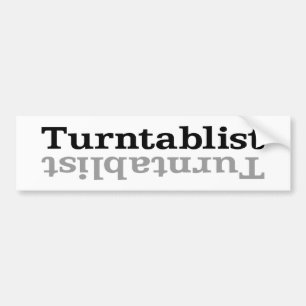 Adesivo Para Carro Turntablist ʇ sılqɐ ʇ uɹ n ⊥