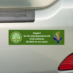 Adesivo Para Carro TVUUC Climate Justice! Para Todos