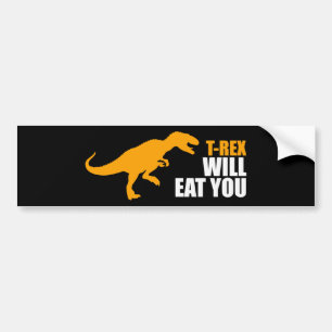 Adesivo Para Carro Tyrannosaurus Rex Vai Comer Você
