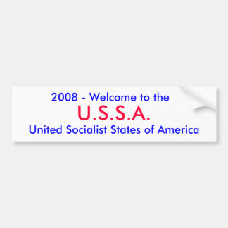 Adesivo Para Carro U.S.S.A., 2008 - boa vinda ao, Social unido…