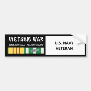 ADESIVO PARA CARRO U.S. VETERANO DE GUERRA DO VIETNAME DO MARINHO