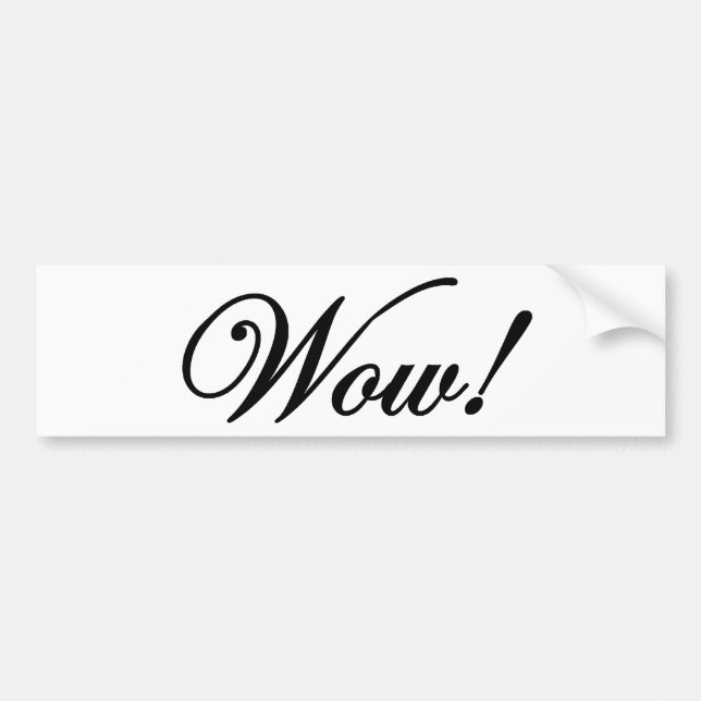 Adesivo Para Carro Uau! (Frente)