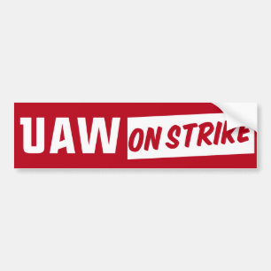 Adesivo Para Carro UAW On Strike 2023 United Auto Workers Union