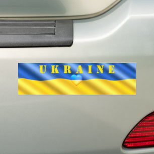 Adesivo Para Carro Ucrânia - Apoio - Liberdade de Paz - Bandeira Ucr