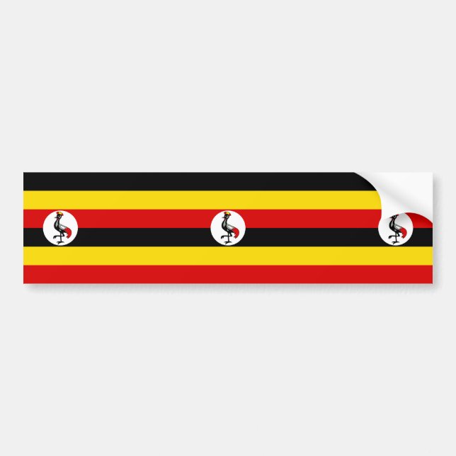 Adesivo Para Carro Uganda Flag (Uganda) (Frente)