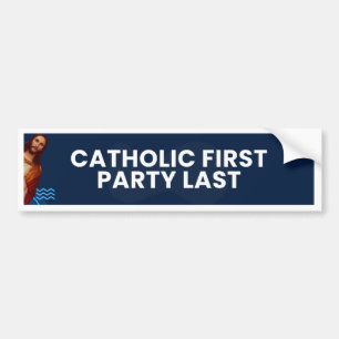 Adesivo Para Carro Último Partido Católico" - Carro-Sticker