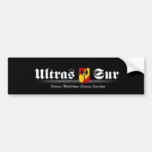 Adesivo Para Carro ultrassur Ultras Sur Real Madrid