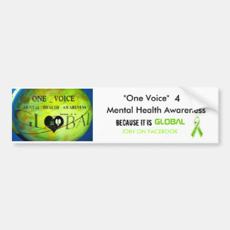 Adesivo Para Carro "Um autocolante no vidro traseiro da voz…