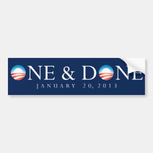 Adesivo Para Carro Um & autocolante no vidro traseiro feito de Obama