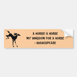 Adesivo Para Carro Um cavalo - Shakespeare