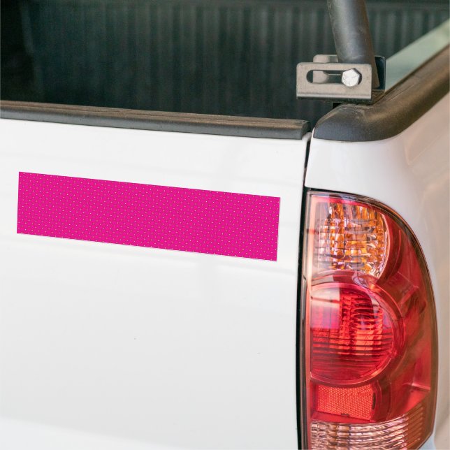 Adesivo Para Carro um fundo rosa com bolinhas brancas (No caminhão)
