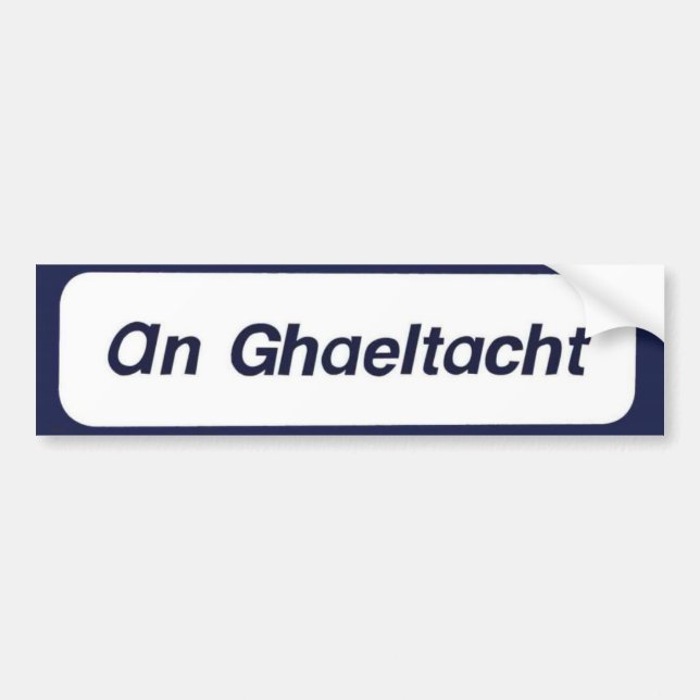 Adesivo Para Carro Um Ghaeltacht (Frente)