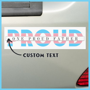 Adesivo Para Carro Um Pai Orgulhoso Transgora Texto Personalizado