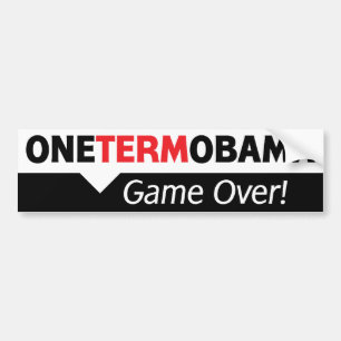 Adesivo Para Carro Um termo Obama - jogo sobre