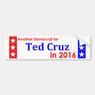 Adesivo Para Carro Uma outra Democrata para Ted Cruz 1016