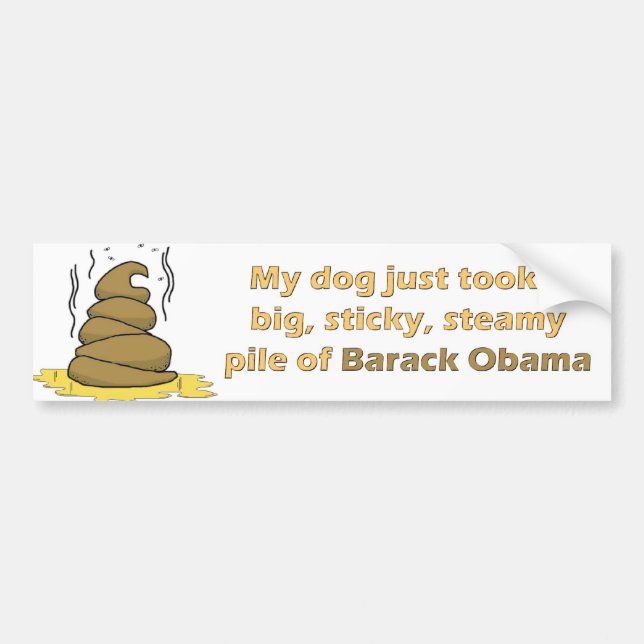 Adesivo Para Carro Uma pilha de Barack (Frente)