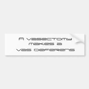 Adesivo Para Carro Uma vasectomia faz deferens de um vaso