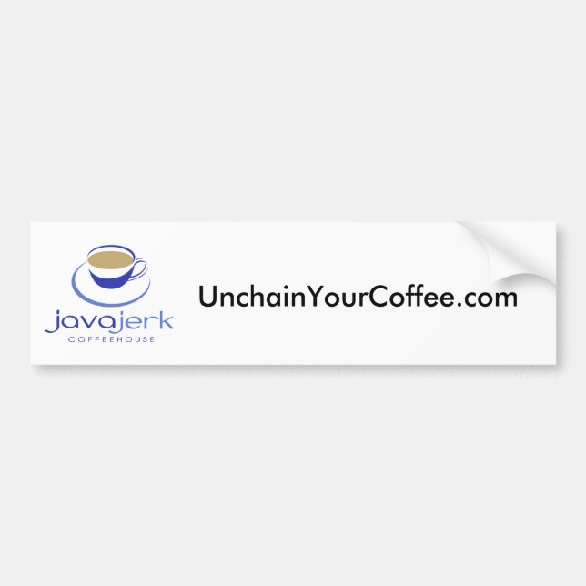 Adesivo Para Carro UnchainYourCoffee.com (Frente)