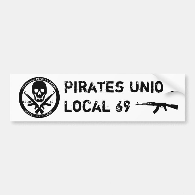 Adesivo Para Carro União dos piratas - Local 69 (Frente)