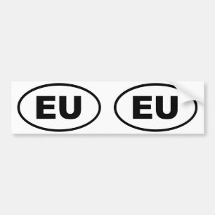 Adesivo Para Carro União Europeia - oval da UE
