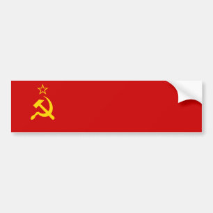 Adesivo Para Carro União Soviética da URSS Bandeira Doença Comunista 