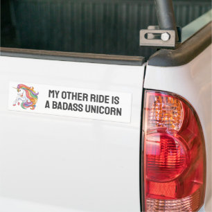 Adesivo Para Carro Unicórnio Colorido de Texto Personalizado