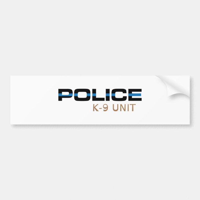 Adesivo Para Carro Unidade da polícia K-9 (Frente)