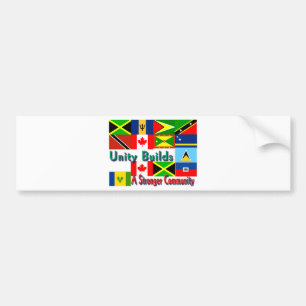 Adesivo Para Carro Unidade do Caribe-canadá