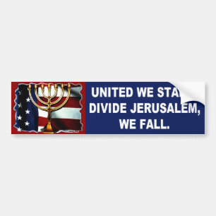 Adesivo Para Carro Unido nós estamos a partilha Jerusalem que nós