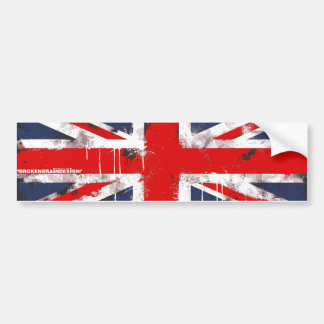 Adesivo Para Carro Union Jack - autocolante no vidro traseiro