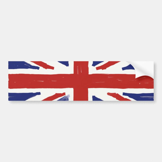 Adesivo Para Carro Union Jack desalinhado (Frente)