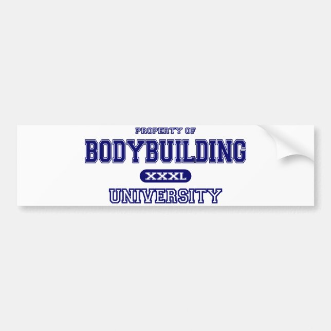 Adesivo Para Carro Universidade do Bodybuilding (Frente)