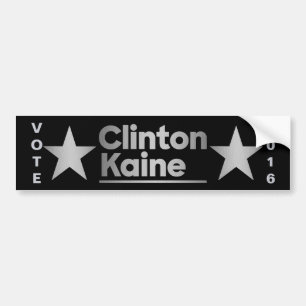 Adesivo Para Carro Uns ganhos da estrela dobro de Clinton Kaine 2016