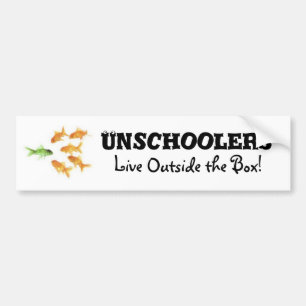 Adesivo Para Carro Unschoolers vivo fora da caixa