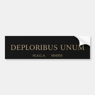 Adesivo Para Carro unum do deploribus (deplorables)