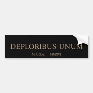 Adesivo Para Carro unum do deploribus (deplorables)