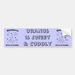 Adesivo Para Carro Uranus é autocolante no vidro traseiro doce &