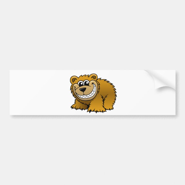 Adesivo Para Carro Urso de urso dos desenhos animados (Frente)