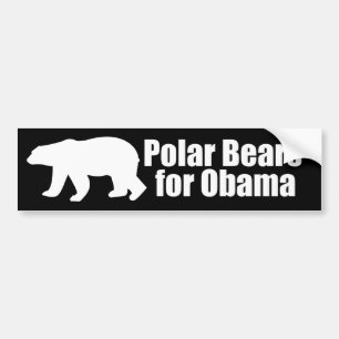 Adesivo Para Carro Ursos polares para Obama